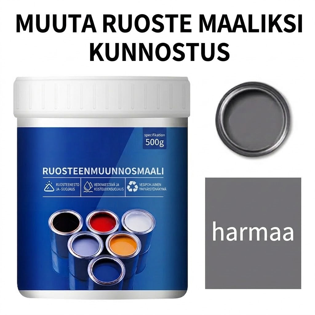 🔥 Vesiohenteinen ja ruosteenestoinen teollisuusmaali metallille – Saatavilla useissa väreissä