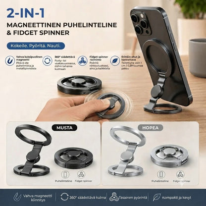 Magneettinen puhelinteline ja fidget spinner