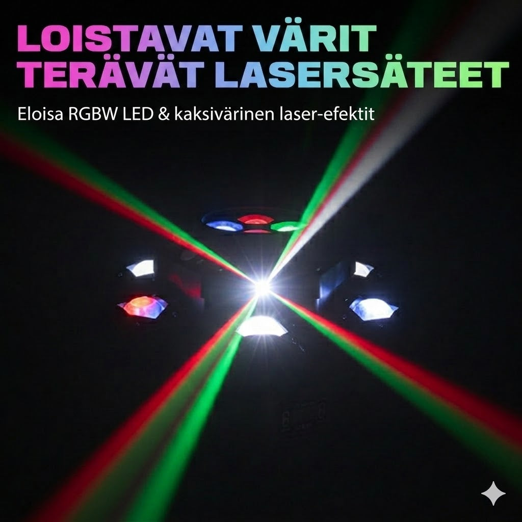✨ 60 % alennus – Rajoitetun ajan tarjous! ⏰ Monisäteinen LED-tunnelmavalaistus