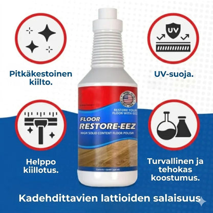 LattiaKiilto™ Uudet lattiat ilman hiontaa, yhdessä iltapäivässä