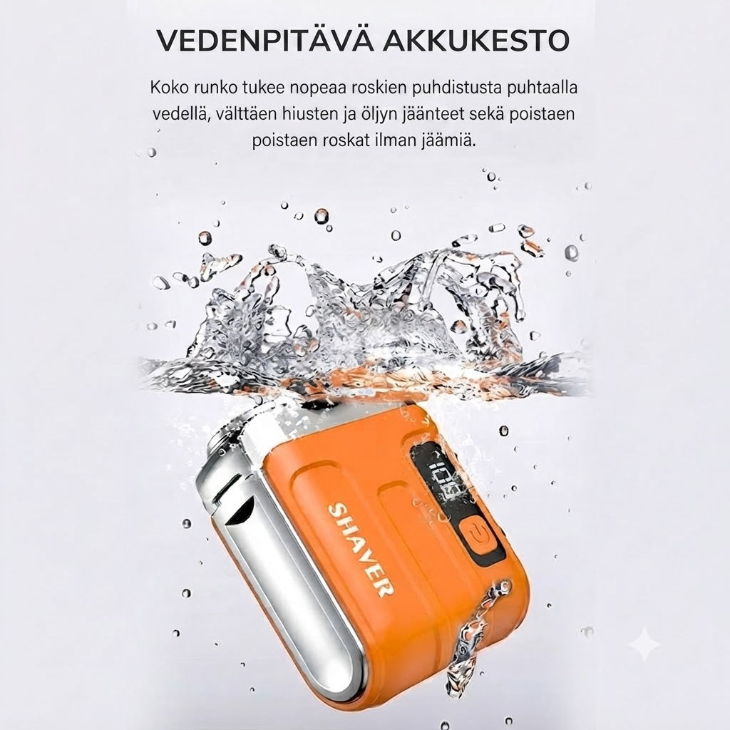 🧔Kannettava Sähköinen Miniparranajokone Miehille – Tekoälytunnistus, Magneettinen Pää, Pikalataus