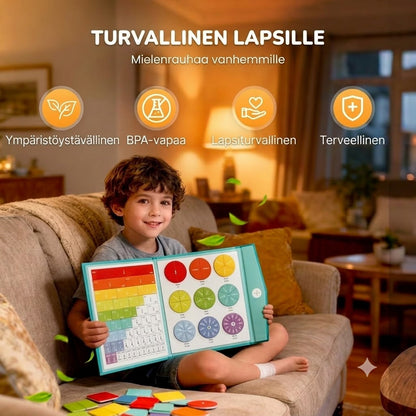 💖 Magneettinen murtoluku-palapelikirja lapsille
