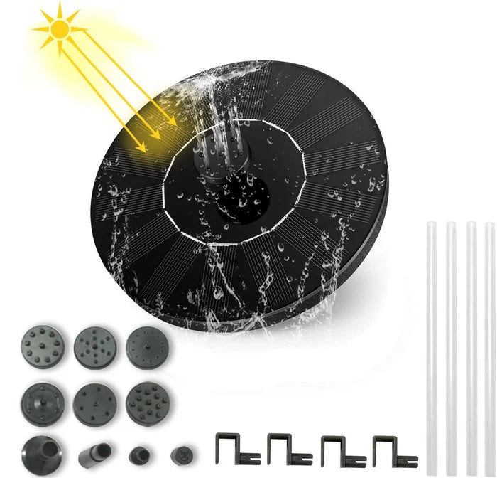 SolFontæne™ Aurinkokäyttöinen suihkulähdepumppu lampeen ja lintualtaaseen