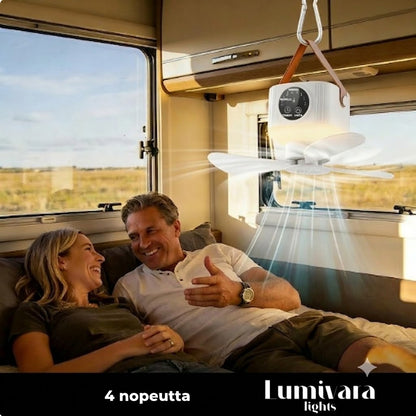 CAMPBREEZE™ | Ladattava lamppu tuulettimella
