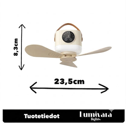 CAMPBREEZE™ | Ladattava lamppu tuulettimella